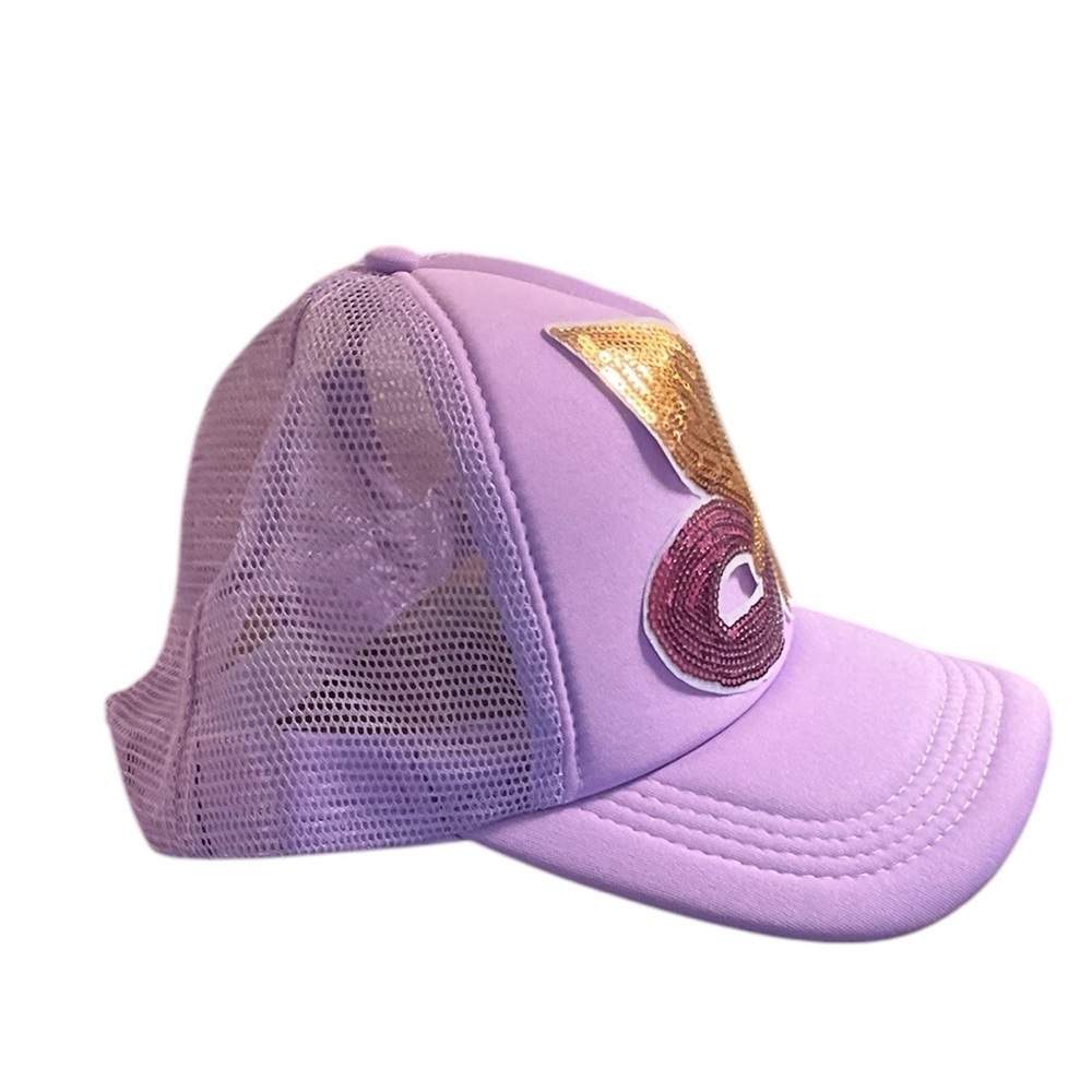 Lavender Mardi Gras Baseball Hat - Picture 4 of 6